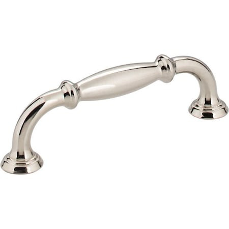 Jeffrey Alexander 96 mm Center-to-Center Polished Nickel Tiffany Cabinet Pull 658-96NI